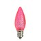 Sienna Pack of 4 Faceted Transparent Pink LED C7 Christmas Replacement Bulbs